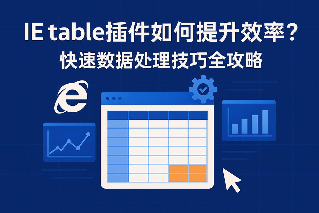 IE table插件如何提升效率？快速数据处理技巧全攻略
